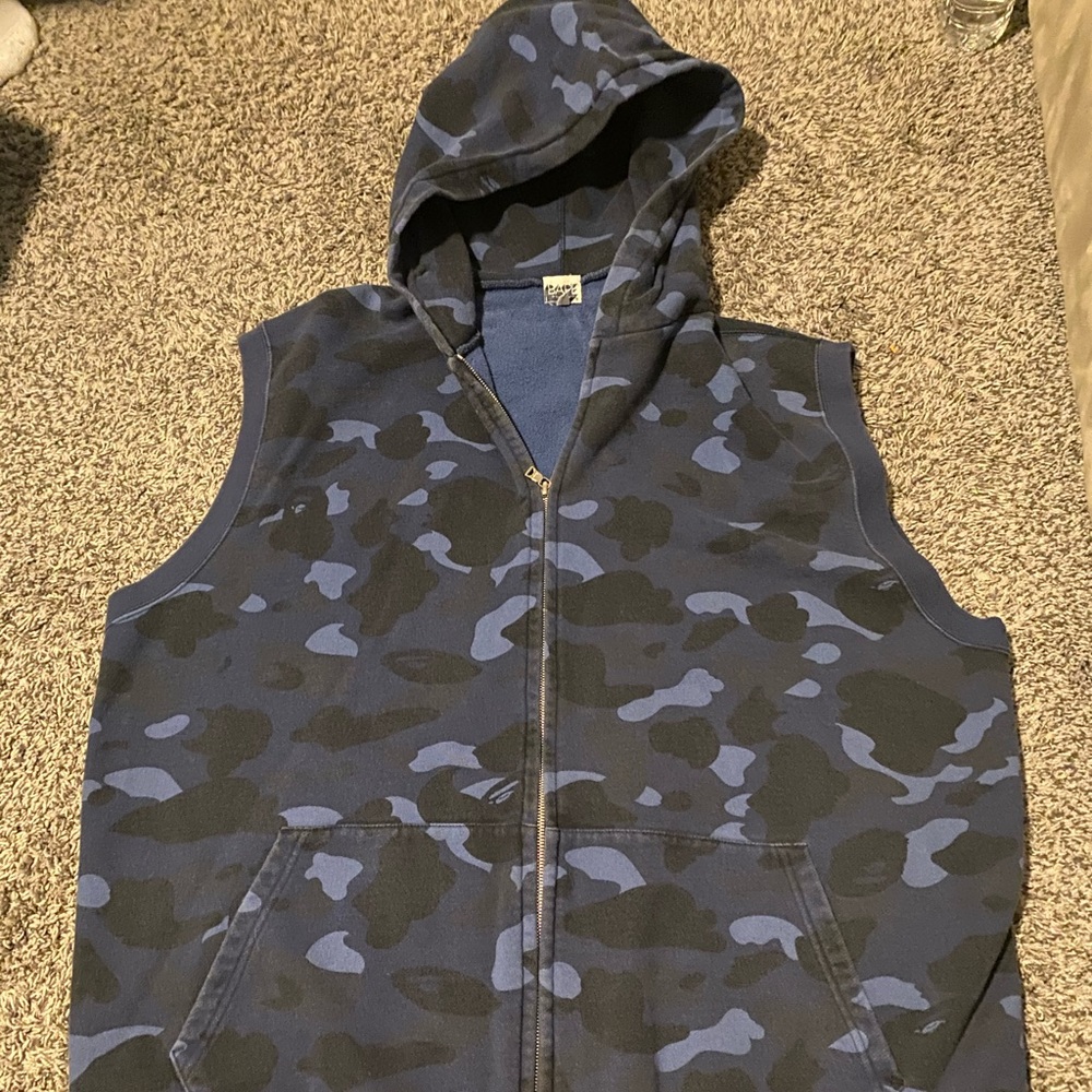 Bape sleeveless hoodie